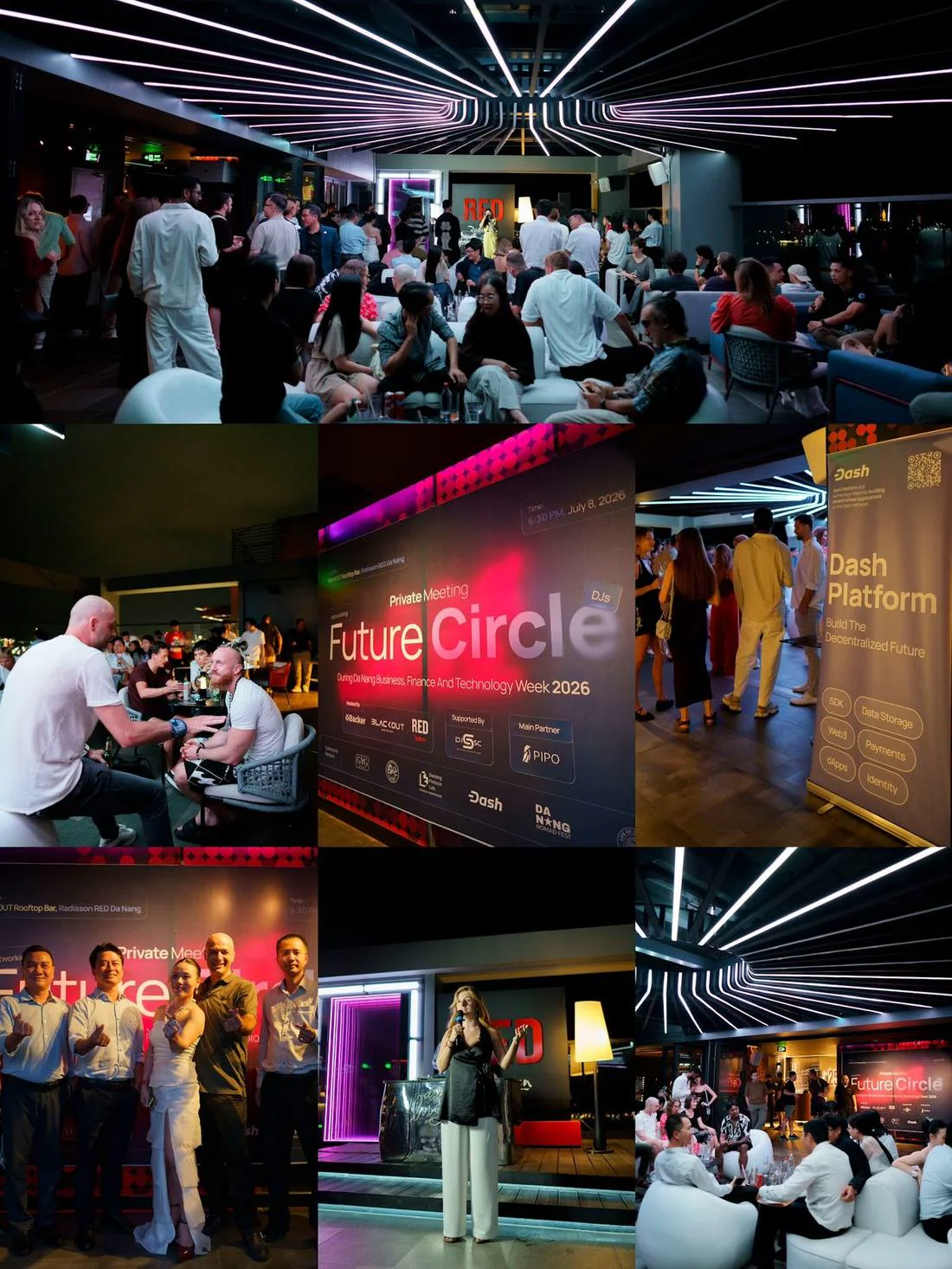 Future Circle private rooftop meeting in Da Nang