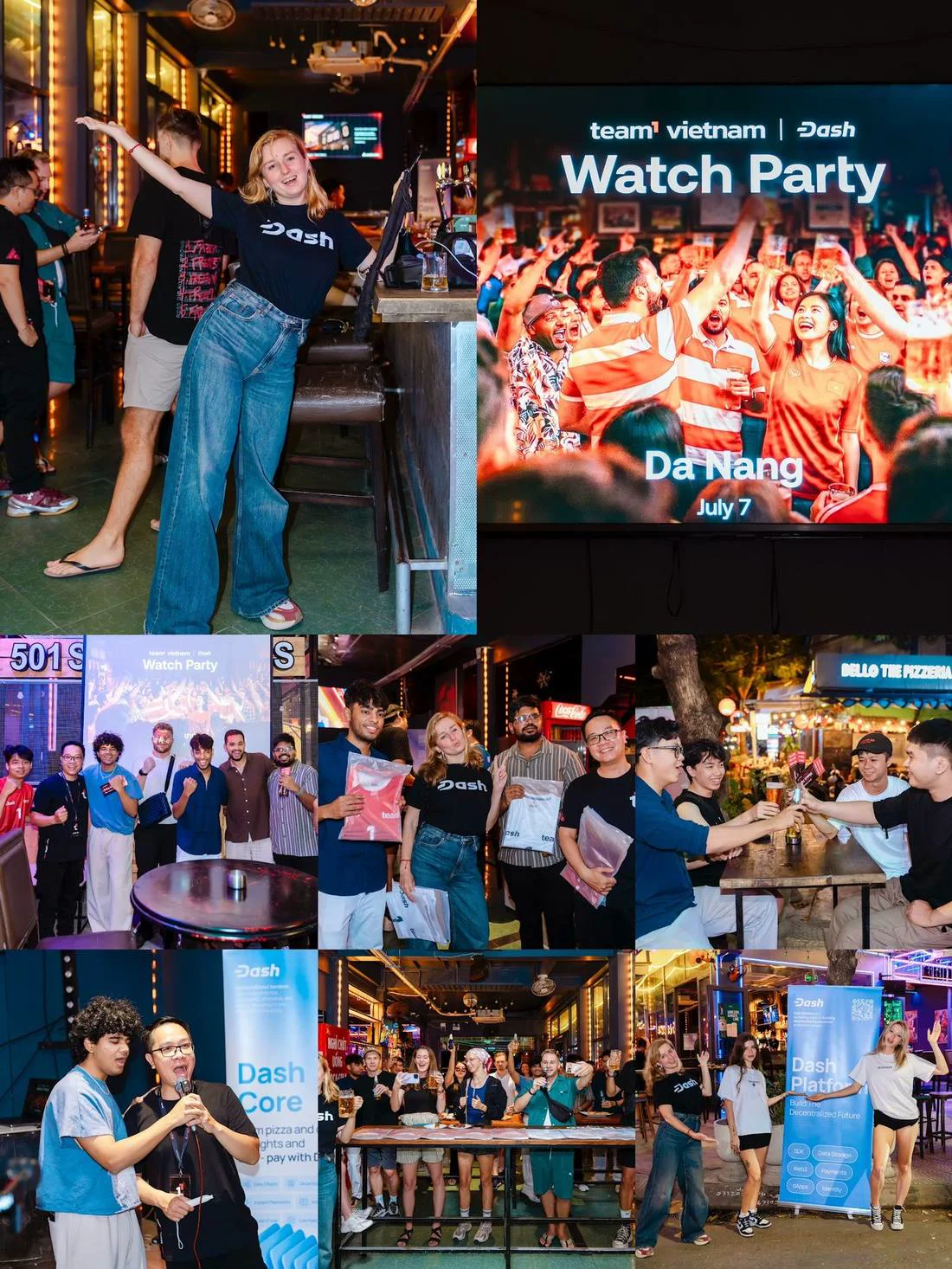 Team1 Vietnam and Dash World Cup watch party in Da Nang