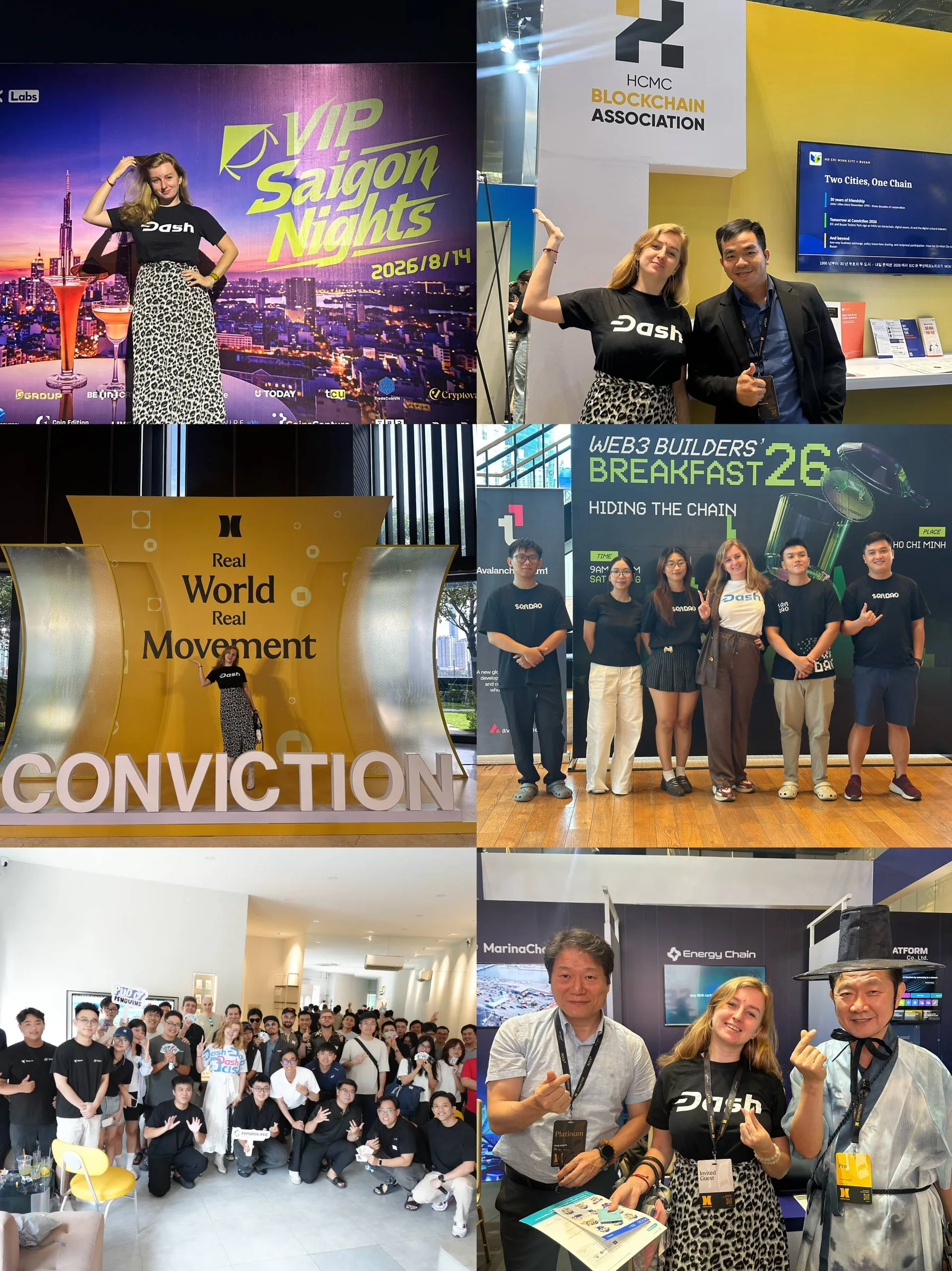Dash contributor at Conviction and side events in Ho Chi Minh City