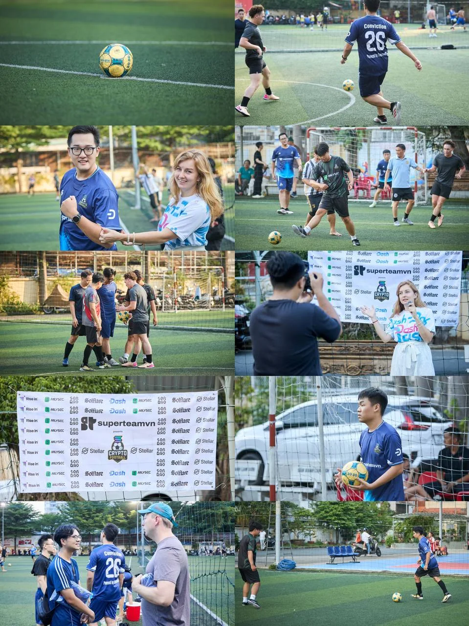 Crypto Football match sponsored by Dash in Ho Chi Minh City