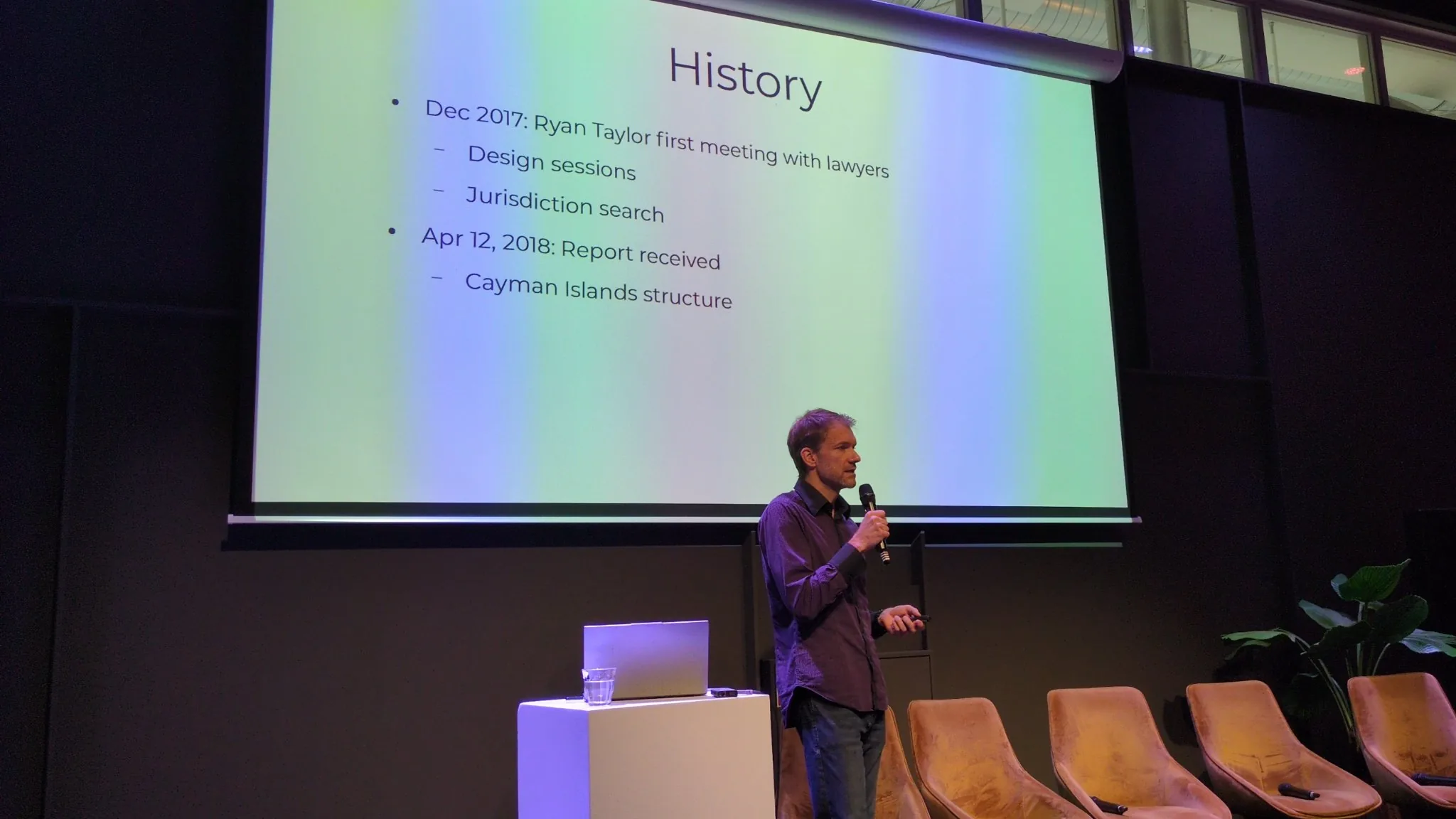 Dash legal structure history presentation at DashCon 2026
