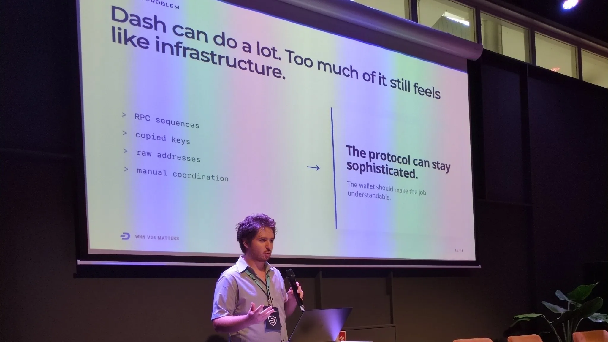 Dash wallet and Platform infrastructure session at DashCon 2026